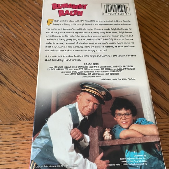 Runaway Ralph VHS - Picture 2 of 2